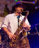 Peter am Saxophon - Oktoberfest 2016 in Hamburg